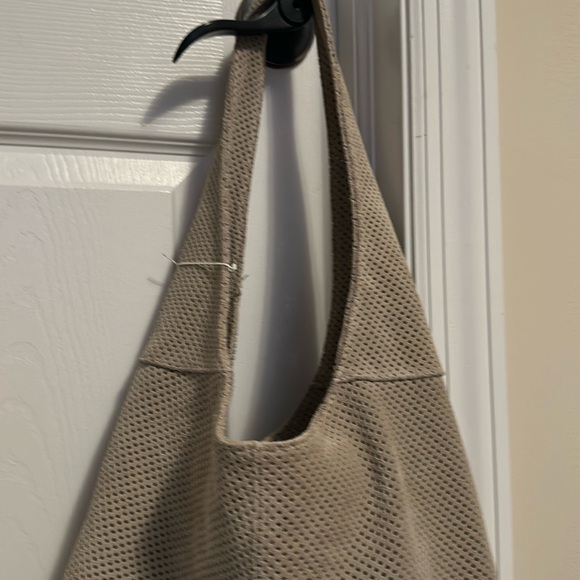 Brand New Vera Pelle Made in Italy taupe Leather Suede Hobo Shoulder Bag - Picture 3 of 16